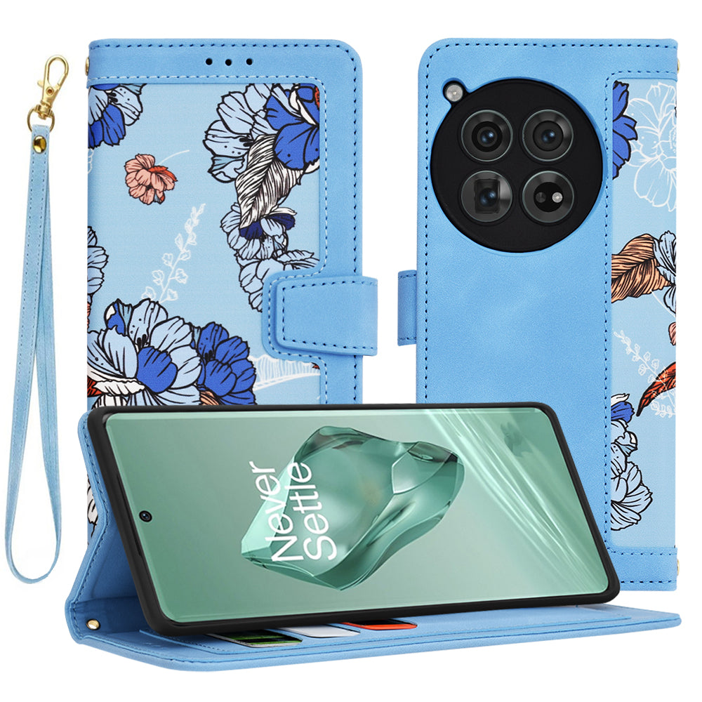 Hoes voor OnePlus 12, Techsuit, FlipCraft, Blauw