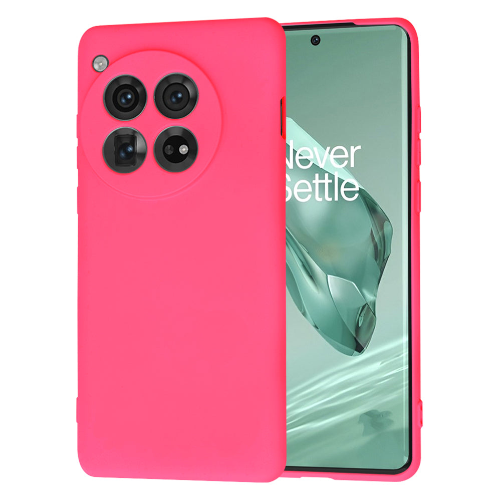 Hoes voor OnePlus 12, Techsuit, SoftFlex, Donkerroze