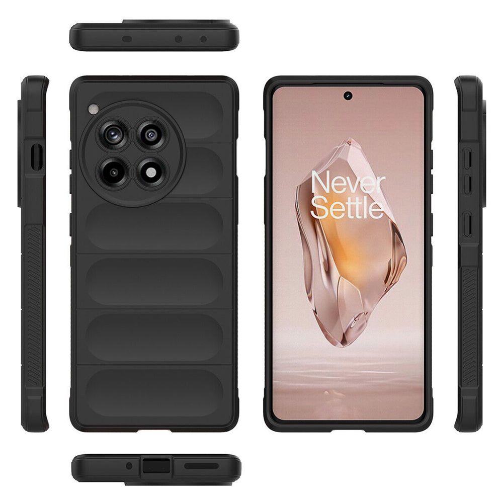 Hoesje voor OnePlus 12R, Techsuit, Magic Shield, Zwart