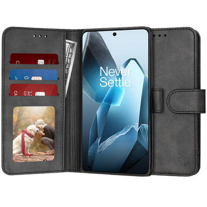 Hoes voor OnePlus 13, Techsuit, Diary Book, Zwart