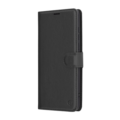 Hoes voor OnePlus 13, Techsuit, Leather Folio, Zwart