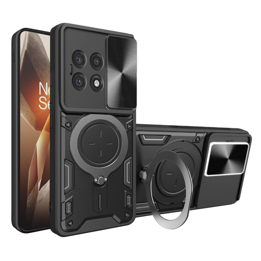 Hoes voor OnePlus 13R, Techsuit, CamGuard Pro, Zwart