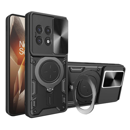 Hoes voor OnePlus 13R, Techsuit, CamGuard Pro, Zwart