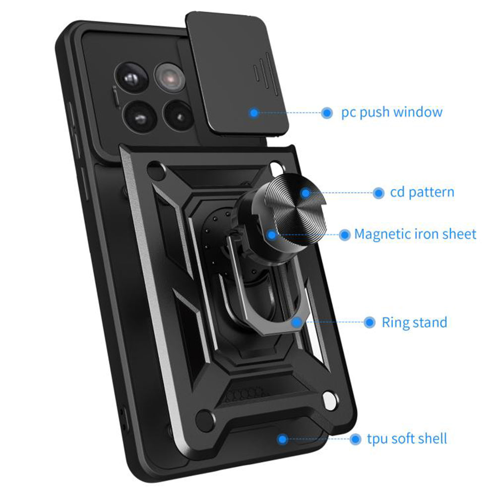 Hoes voor OnePlus 13R, Techsuit, CamShield, Blauw