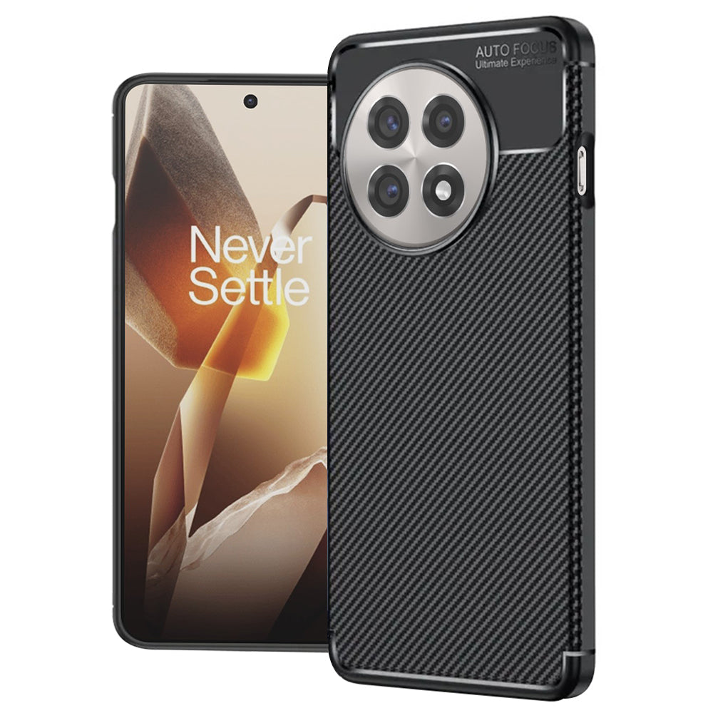 Hoes voor OnePlus 13R, Techsuit, CarbonFiber, Zwart