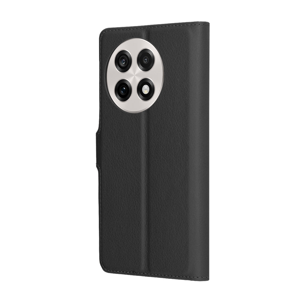 Hoes voor OnePlus 13R, Techsuit, Leather Folio, Zwart