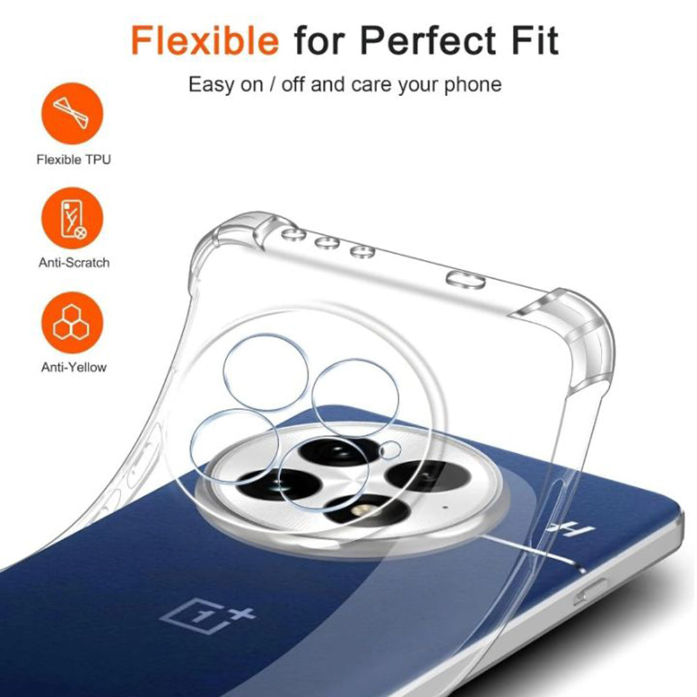 Hoesje voor OnePlus 13R, Techsuit, Schokbestendig Helder, Transparant