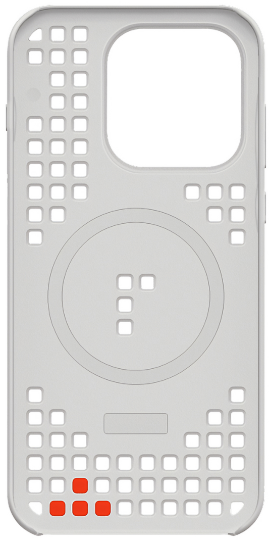 Hoesje voor OnePlus 15, Hole Pattern Magnetic, Grijs, Herverpakt 5431102022
