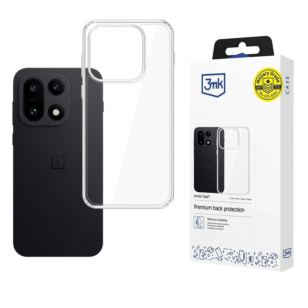 Hoes voor OnePlus 15, 3MK, Armor, Transparant