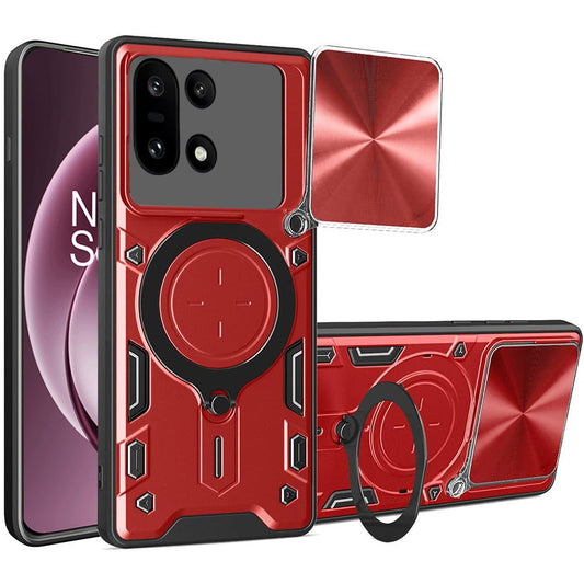 Hoes voor OnePlus 15, Techsuit, CamGuard Pro, Rood