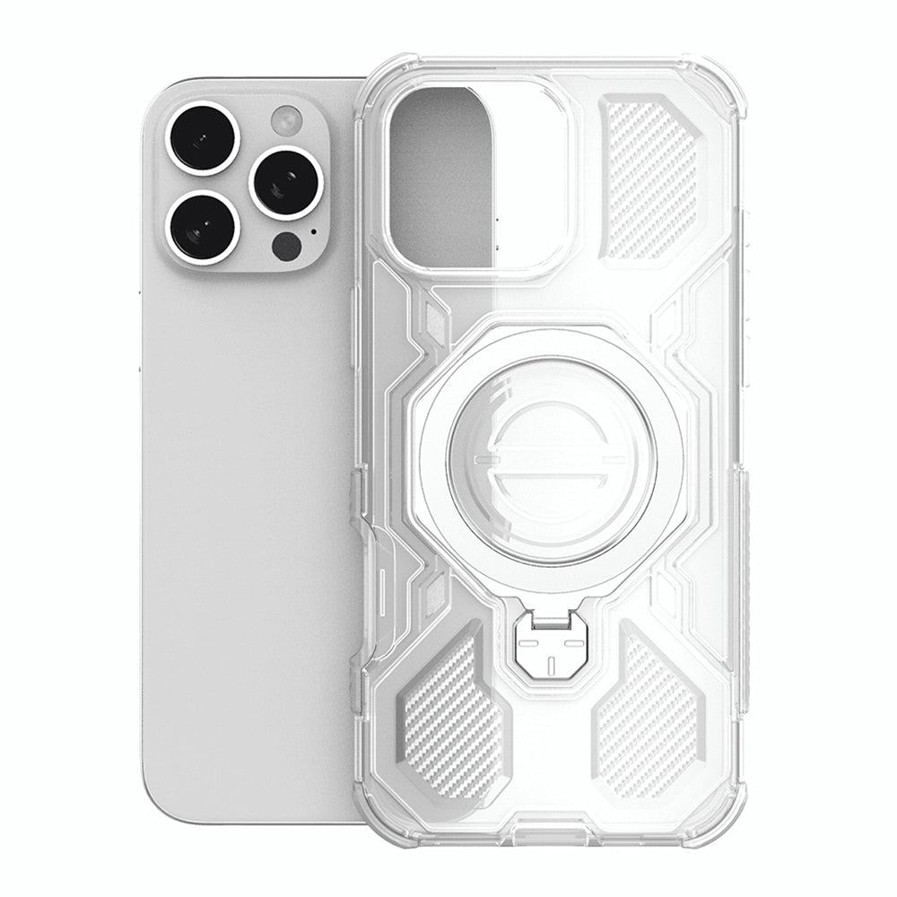 Hoes voor OnePlus 15, Techsuit, Carbon Shield Pro, Wit