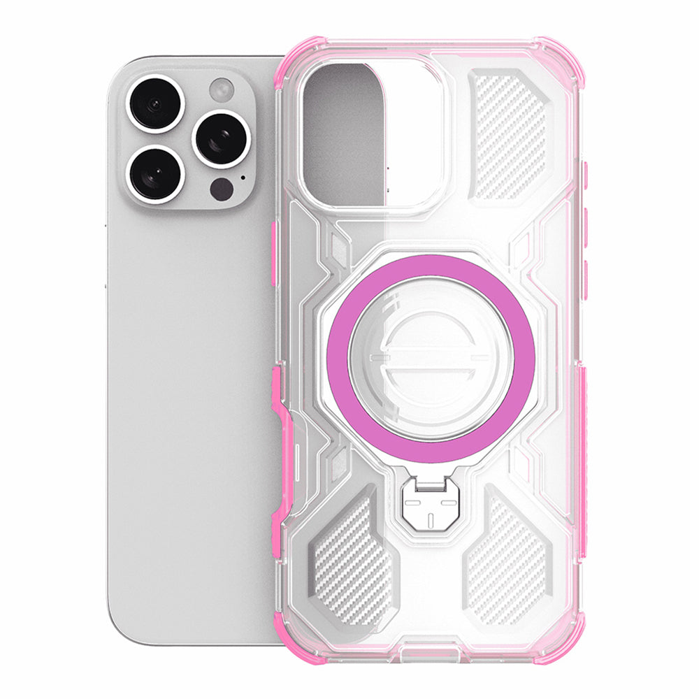 Hoes voor OnePlus 15, Techsuit, Carbon Shield Pro, Roze