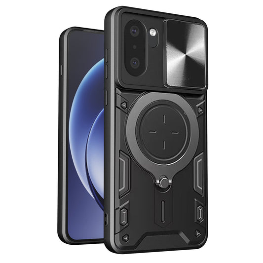 Hoes voor OnePlus 15R, Techsuit, CamGuard Pro, Zwart