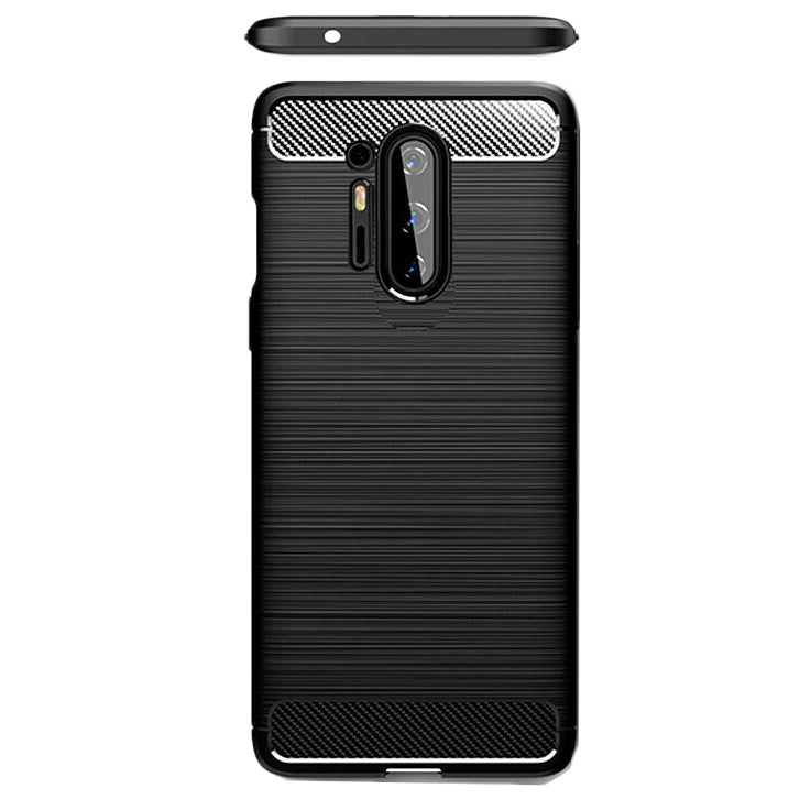 Hoes voor OnePlus 8 Pro, Techsuit, Carbon, Zwart