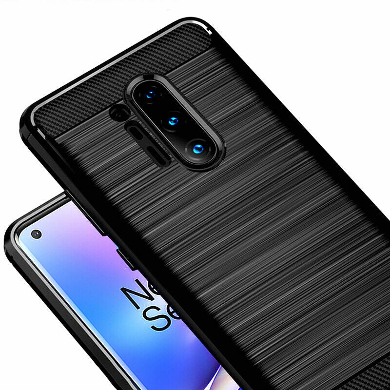 Hoes voor OnePlus 8 Pro, Techsuit, Carbon, Zwart