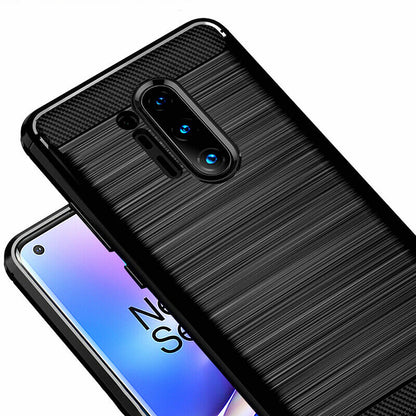 Hoes voor OnePlus 8 Pro, Techsuit, Carbon, Zwart