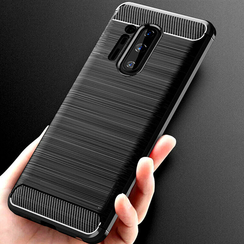 Hoes voor OnePlus 8 Pro, Techsuit, Carbon, Zwart