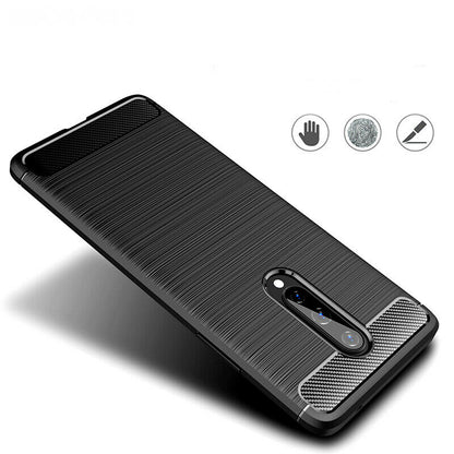 Case for OnePlus 8, Techsuit, Carbon, Black