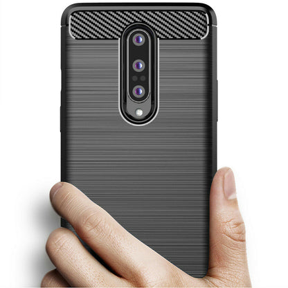 Case for OnePlus 8, Techsuit, Carbon, Black