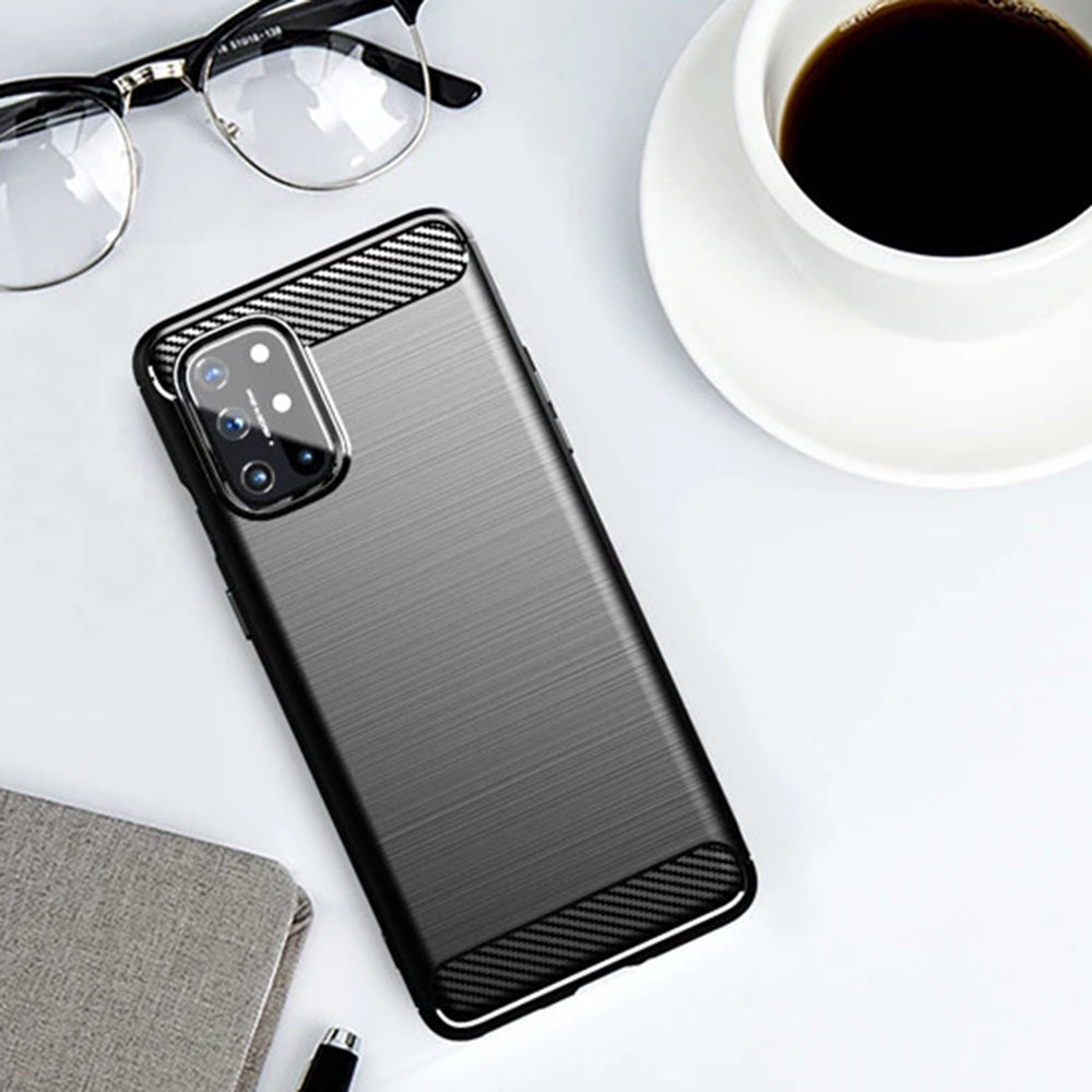 Hoes voor OnePlus 8T, Techsuit, Carbon, Zwart