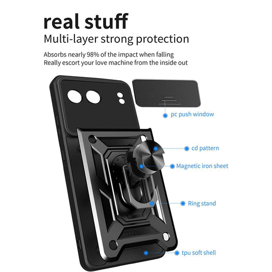 Hoes voor OnePlus Nord 4, Techsuit, CamShield, Blauw