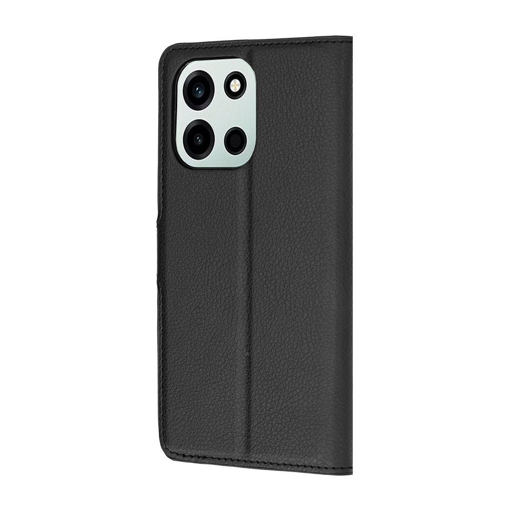 Hoes voor OnePlus Nord 6, Techsuit, Leather Folio, Zwart