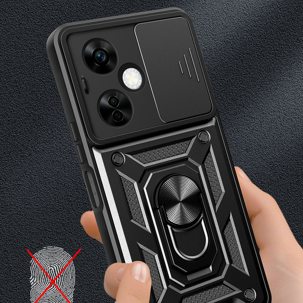 Hoes voor OnePlus Nord CE 3 Lite, Techsuit, CamShield, Zwart