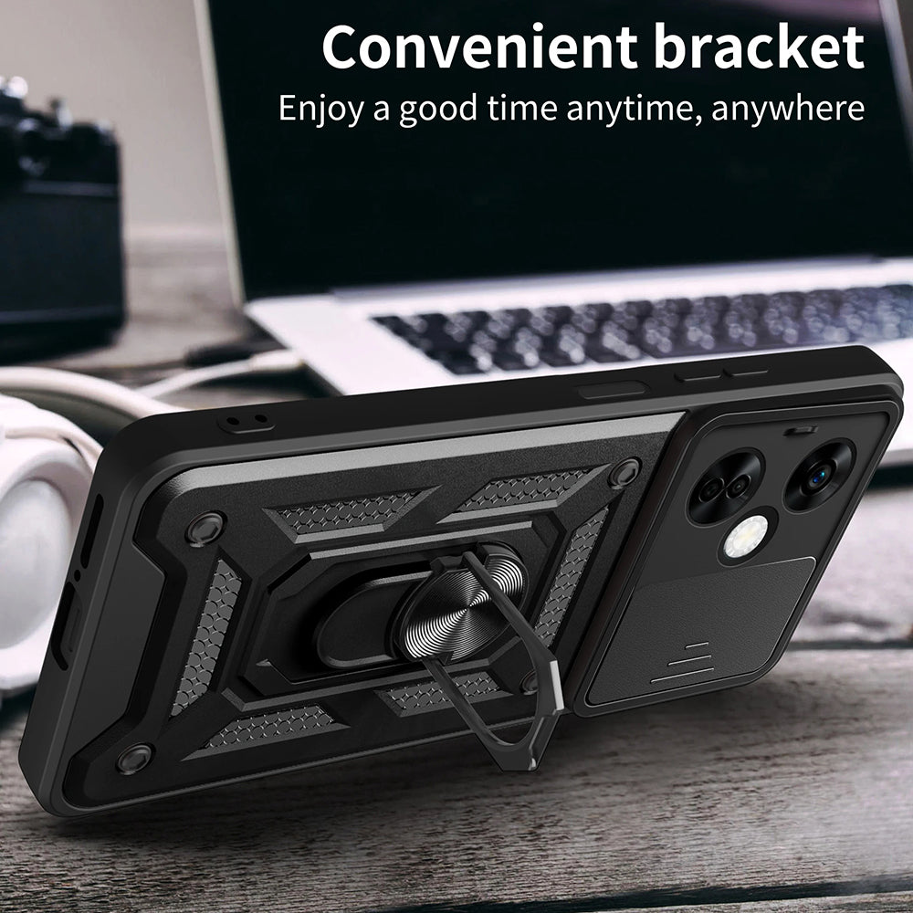 Hoes voor OnePlus Nord CE 3 Lite, Techsuit, CamShield, Zwart