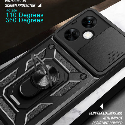 Hoes voor OnePlus Nord CE 3 Lite, Techsuit, CamShield, Zwart