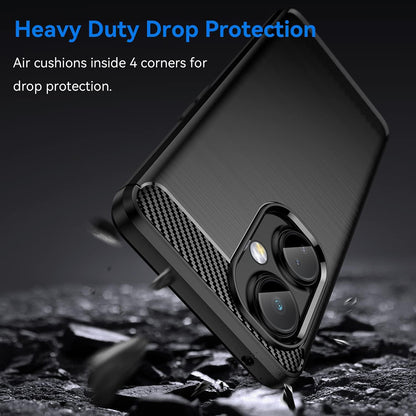 Hoes voor OnePlus Nord CE 3 Lite, Techsuit, Carbon, Zwart