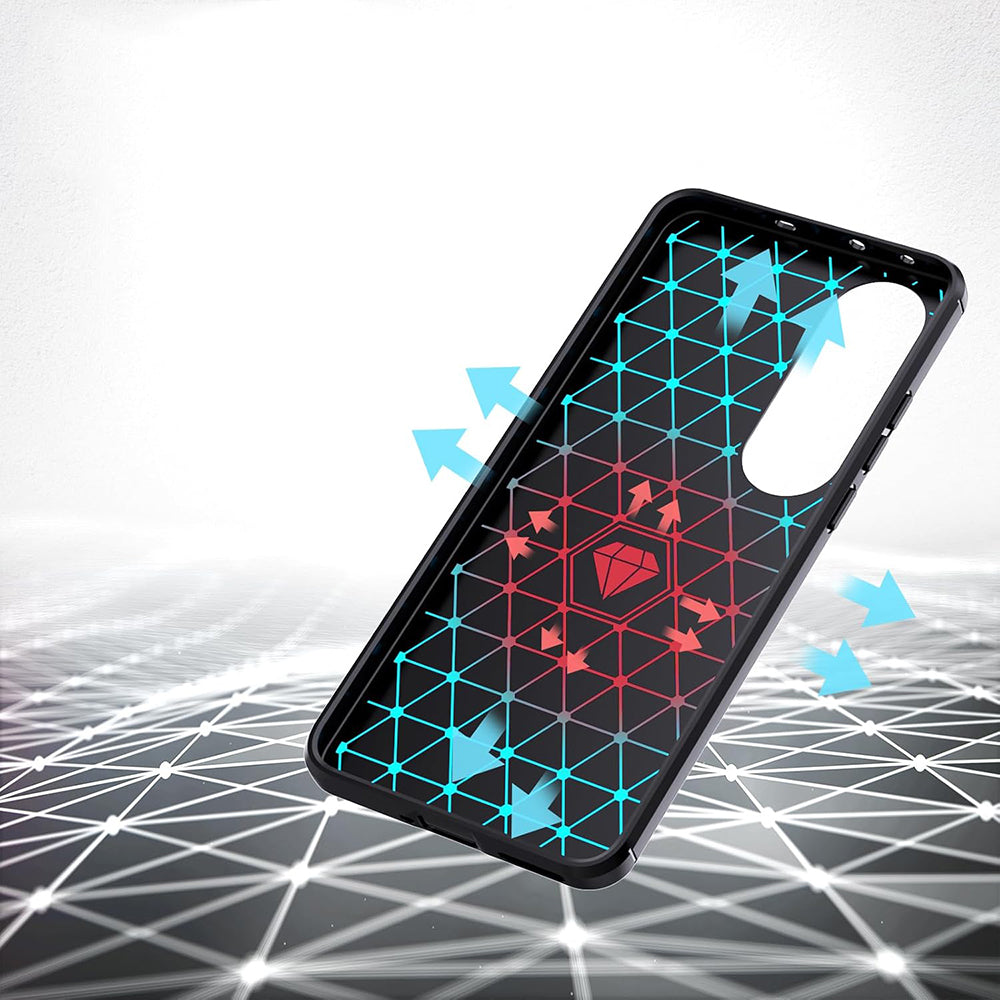 Hoes voor OnePlus Nord CE4 Lite, Techsuit, Carbon, Blauw