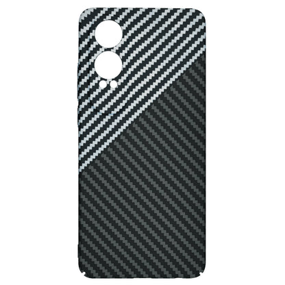 Hoes voor OnePlus Nord CE4 Lite, Techsuit, Carbonite FiberShell, Zwart Grijs