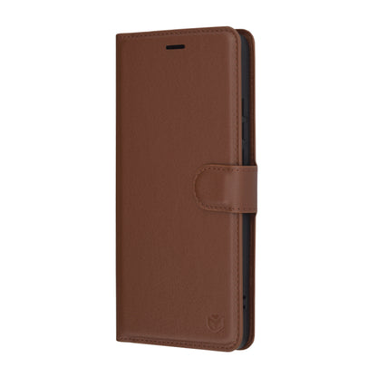 Hoes voor OnePlus Nord CE4 Lite, Techsuit, Leather Folio, Bruin