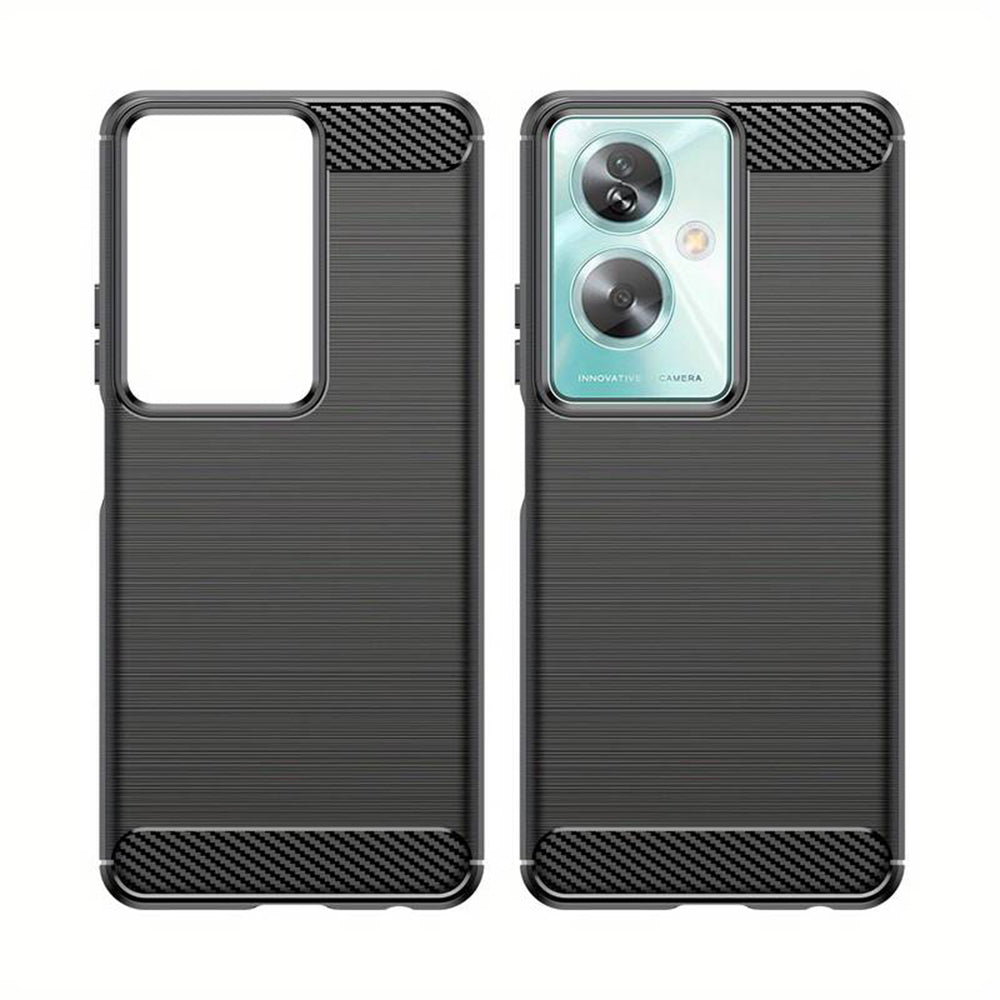 Hoes voor OnePlus Nord N30 SE / Oppo A79, Techsuit, Carbon, Zwart
