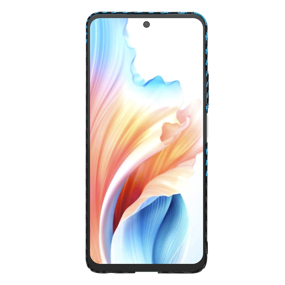 Hoes voor OnePlus Nord N30 SE / Oppo A79, Techsuit, Carbonite FiberShell, Zwart Blauw