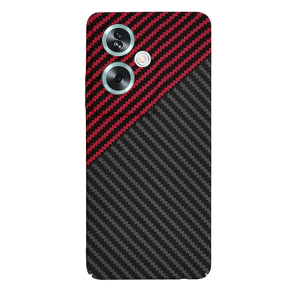 Hoes voor OnePlus Nord N30 SE / Oppo A79, Techsuit, Carbonite FiberShell, Zwart Rood