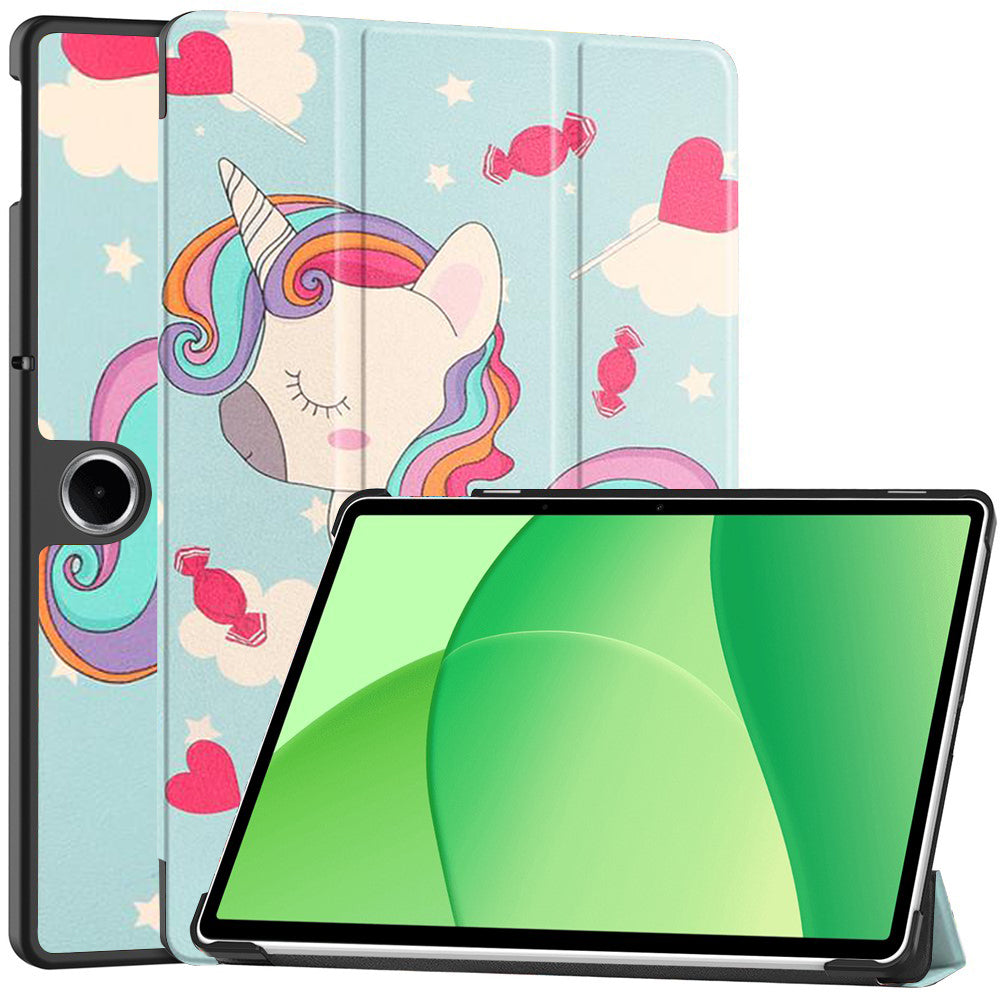 Hoes voor OnePlus Pad Lite / Oppo Pad SE, Techsuit, FoldPro Unicorn, Meerkleurig