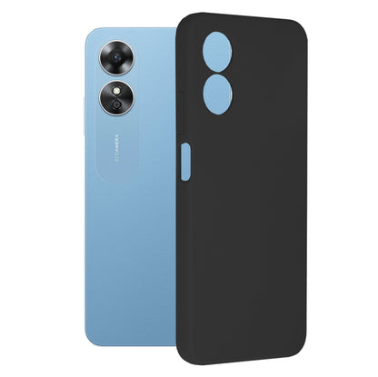 Hoes voor Oppo A17, Techsuit, Soft Edge, Zwart