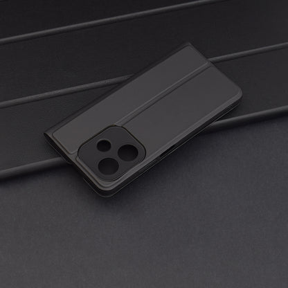 Hoes voor Oppo A3 4G / A3, Techsuit, Magskin Book, Zwart