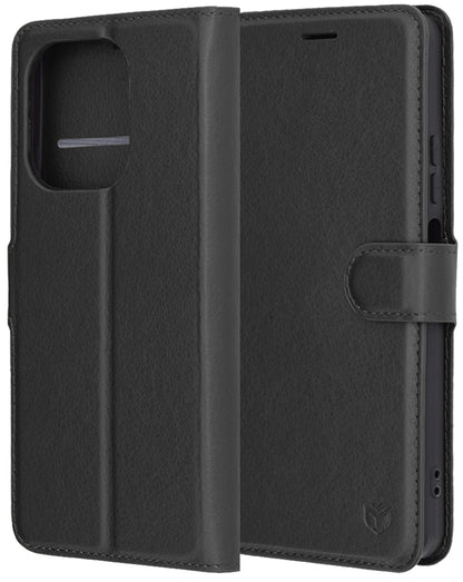 Hoes voor Oppo A5 Pro 4G / A5 Pro, Techsuit, Leather Folio, Zwart