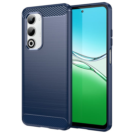 Hoes voor Oppo A5 4G, Techsuit, Carbon, Blauw