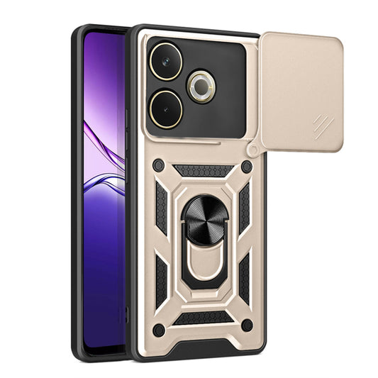 Hoes voor Oppo A5 Pro 4G / A5 Pro, Techsuit, CamShield, Goudkleurig