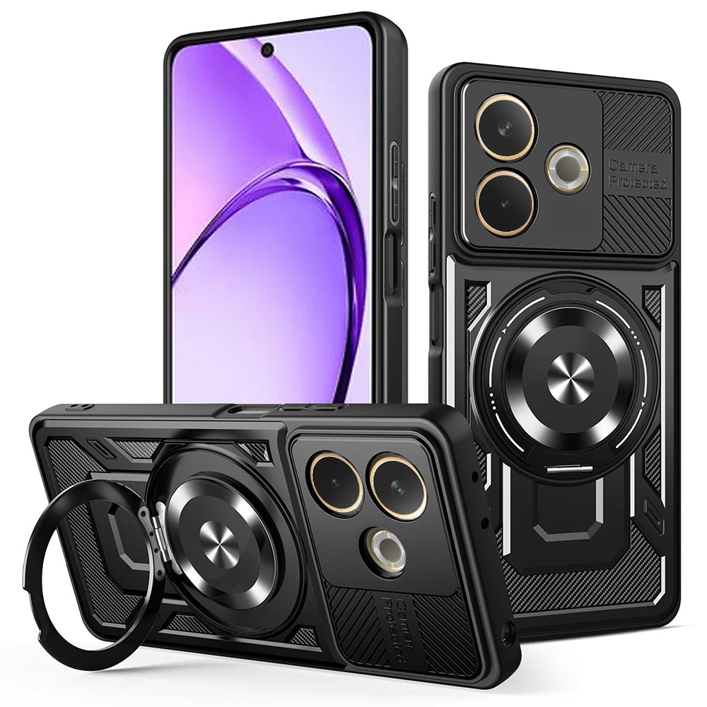 Hoes voor Oppo A5 Pro 4G / A5 Pro, Techsuit, RuggedCam, Zwart