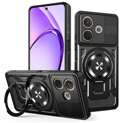 Hoes voor Oppo A5 Pro 4G / A5 Pro, Techsuit, RuggedCam, Zwart