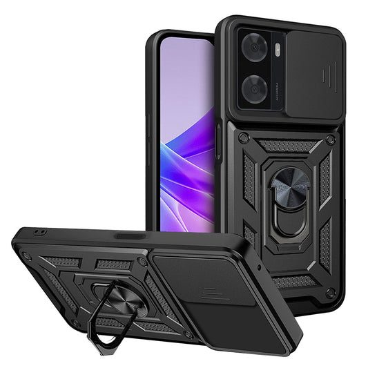 Hoes voor Oppo A57 4G / A57s / Oneplus Nord N20 SE, Techsuit, CamShield, Zwart