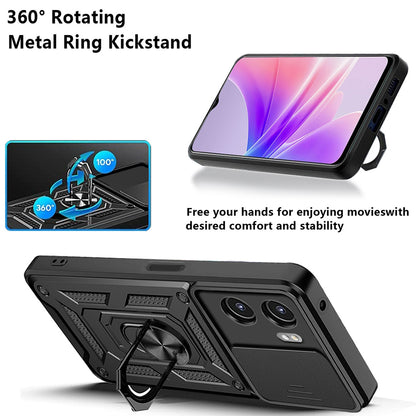 Hoes voor Oppo A57 4G / A57s / Oneplus Nord N20 SE, Techsuit, CamShield, Zwart