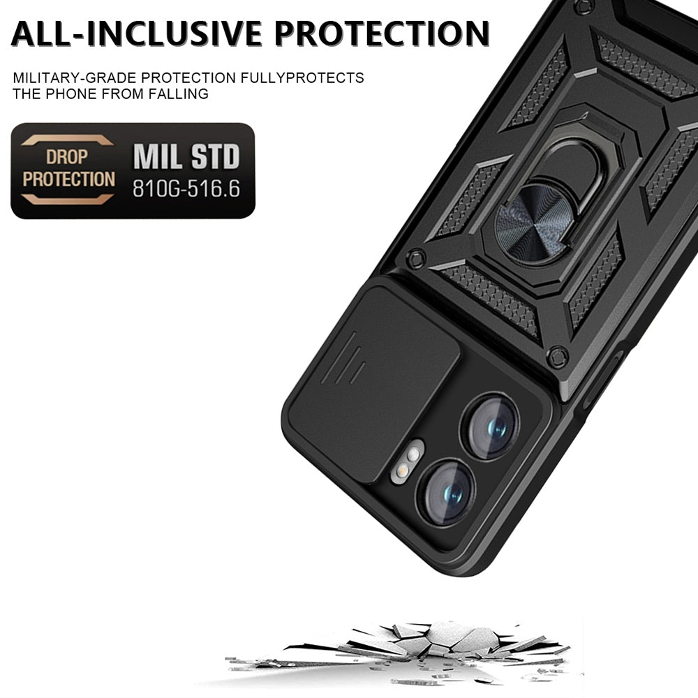 Hoes voor Oppo A57 4G / A57s / Oneplus Nord N20 SE, Techsuit, CamShield, Zwart