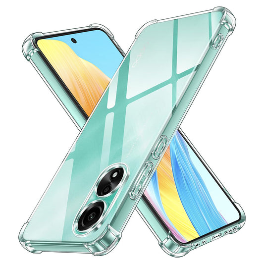 Hoes voor Oppo A58 4G, Techsuit, Schokbestendig Helder, Transparant