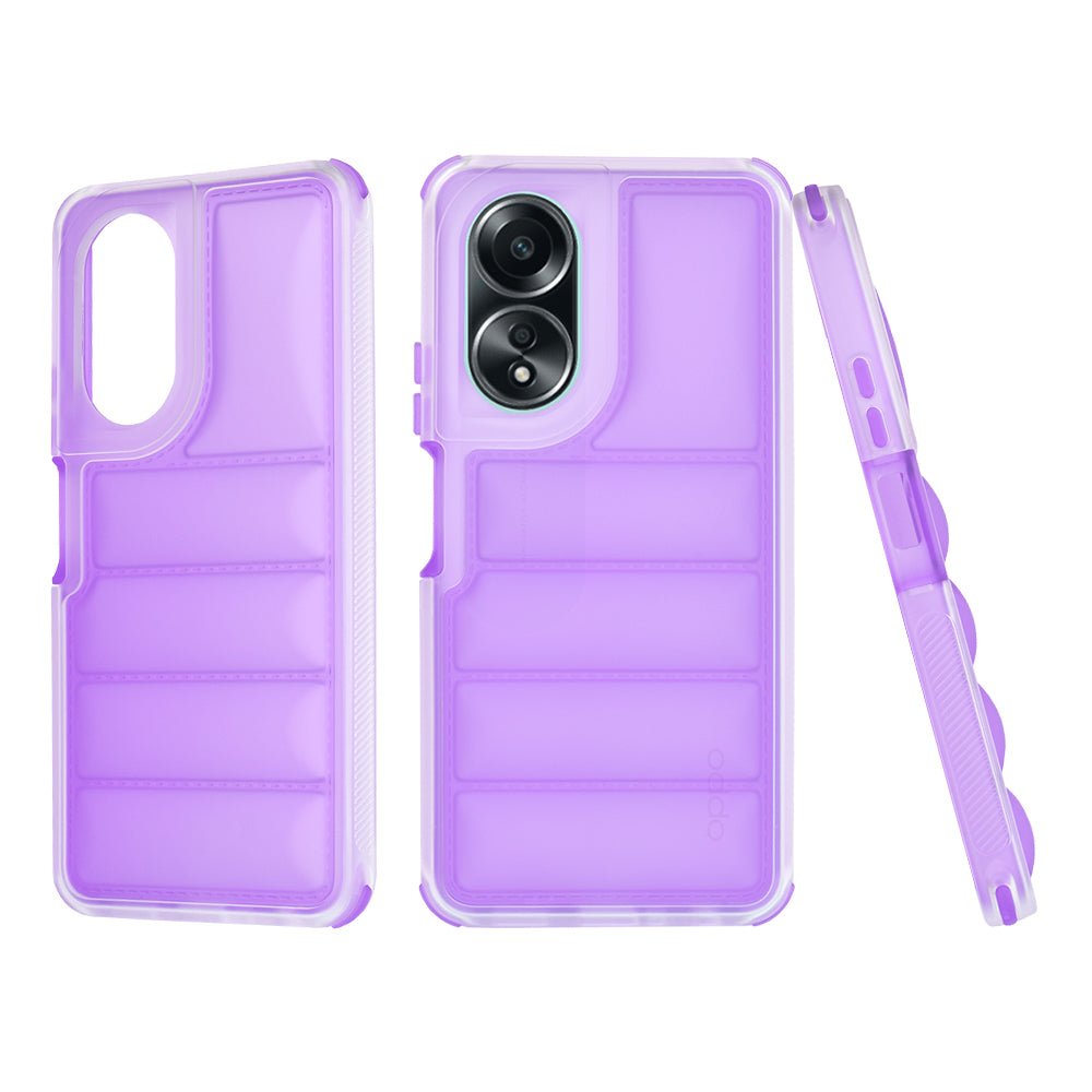 Hoes voor Oppo A58 4G, Techsuit, Wave Shield, Paars