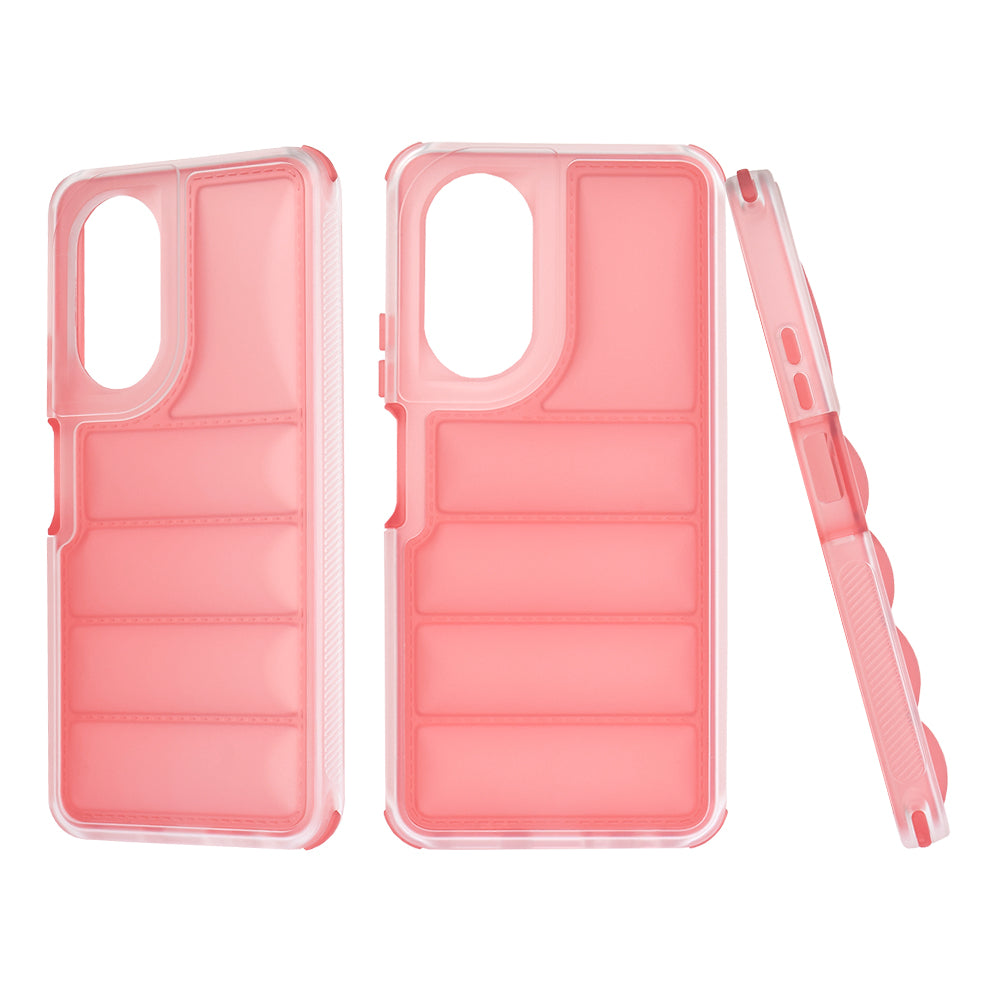 Hoes voor Oppo A58 4G, Techsuit, Wave Shield, Rood